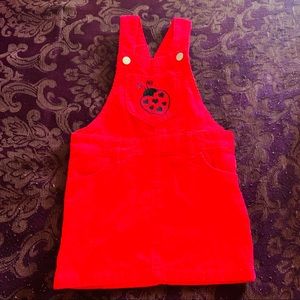 Corduroy Overall Dress